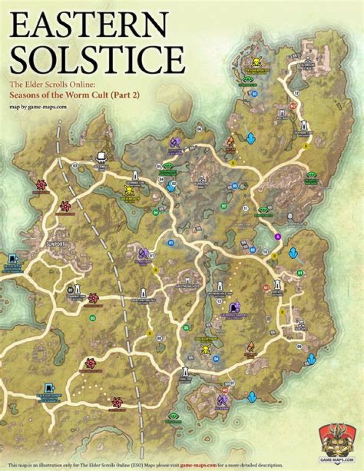 Are all ESO map areas (the largest divisions) available from the beginning?