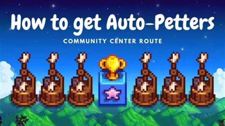 Are there any tricks to getting auto-petters quickly after the Community Center was completed?