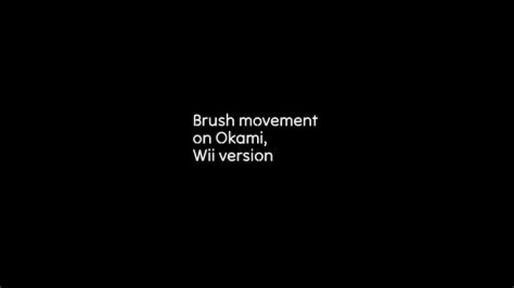 Brush movement on Okami, Wii version