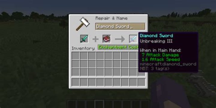 Can't enchant diamond sword