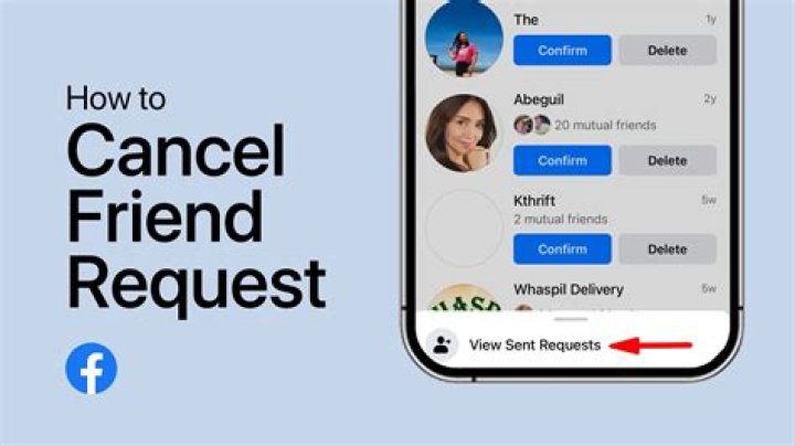 Can I cancel a friend request?