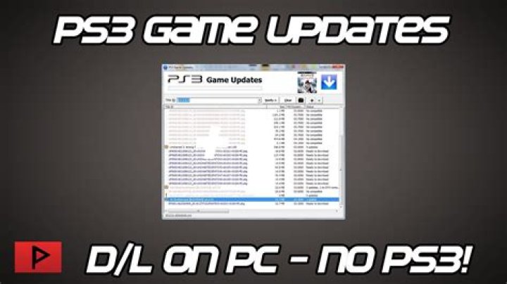 Can I download PS3 game updates from my computer instead?