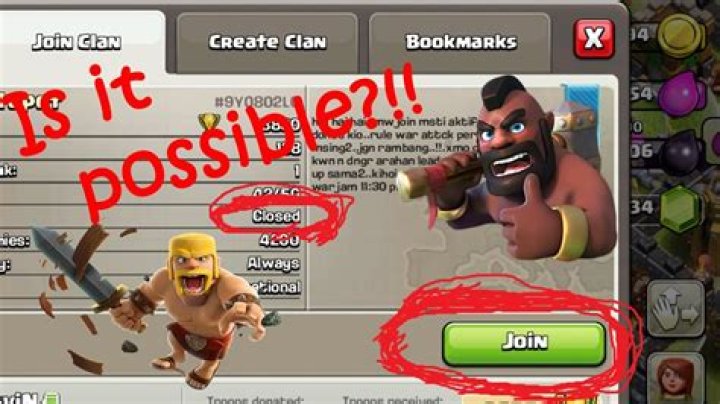 Can I request to join a closed clan?