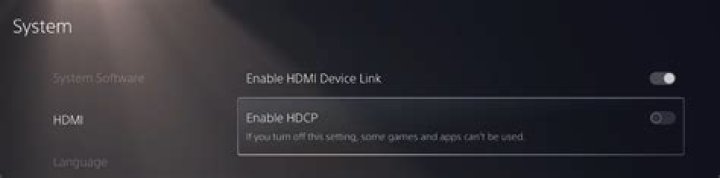 Can PS5 use HDCP DRM in games?