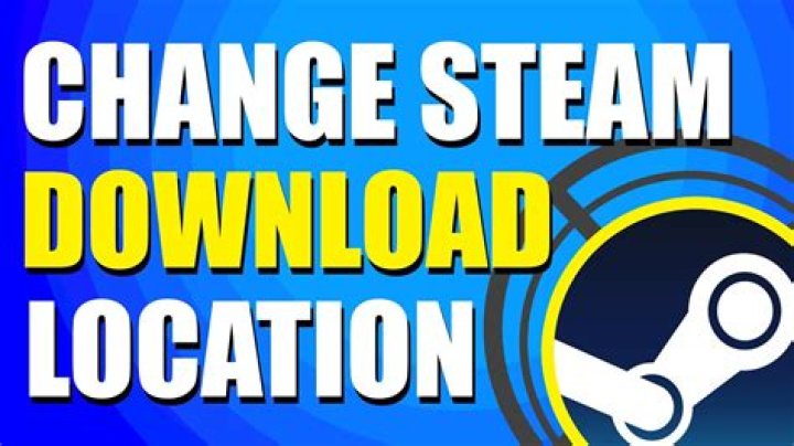 Can you change the Steam download location?