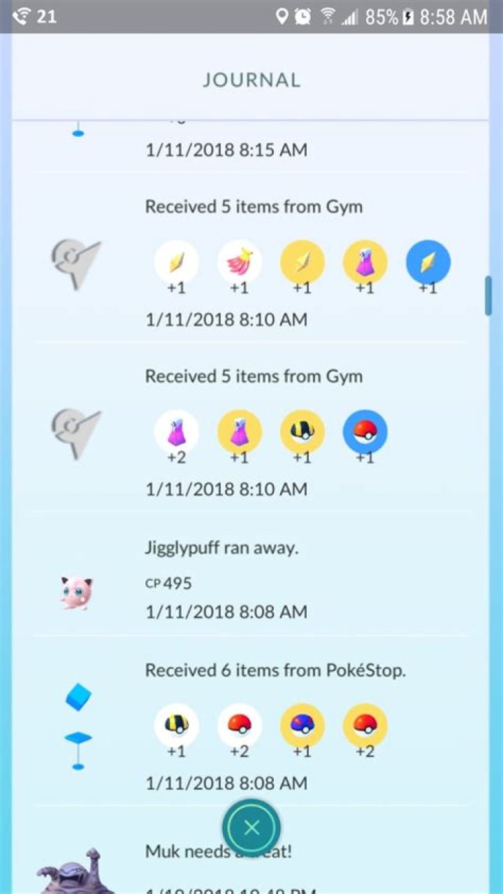 Colored background on pokestop items? [duplicate]