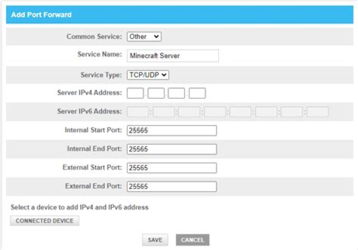 Connect to a server not on port 25565