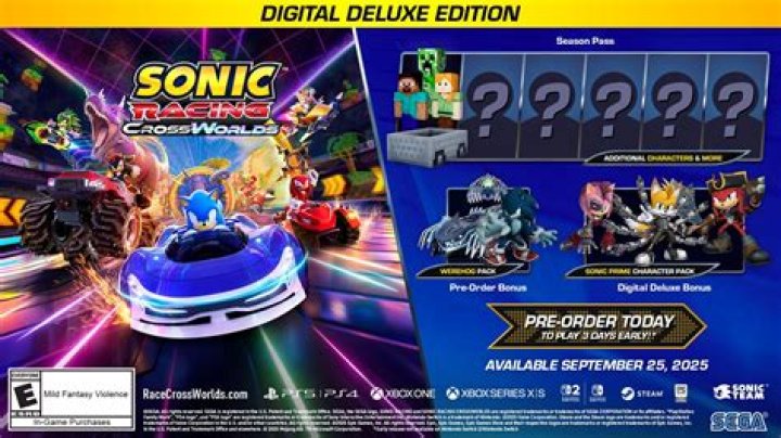 Controllers required for split screen Team Sonic Racing on Switch