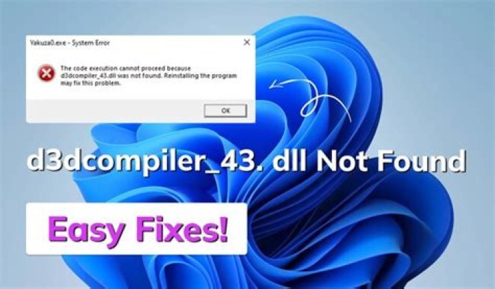 D3DCOMPILER_43.dll contains an error