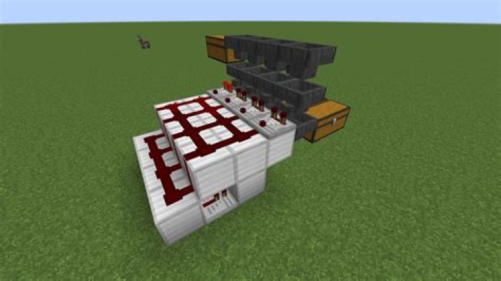 Designing a Minecraft Redstone Sorter where 64 items in a stack go through hoppers each tick