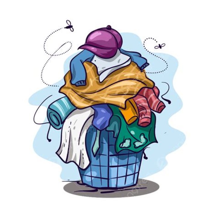 Dirty clothes at the reception