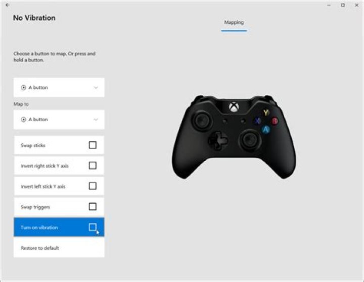 Disable vibration on Xbox One controller (on PC)
