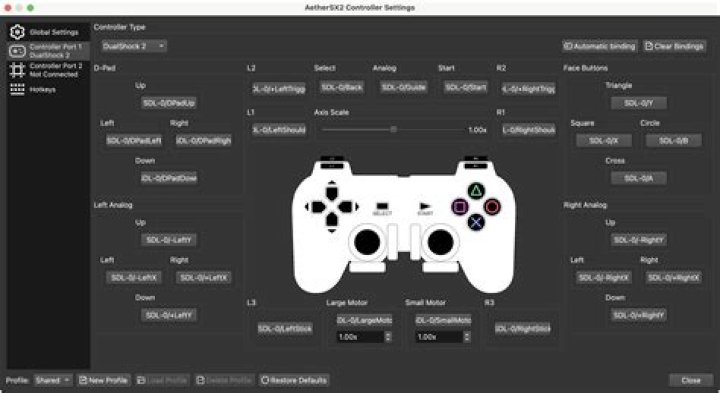 Do PS2 emulators support joypads with varying button sensitivity