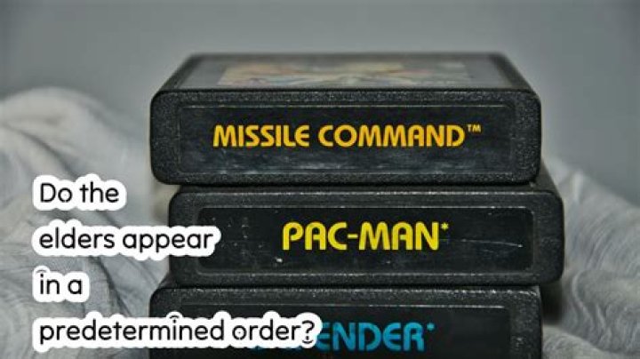 Do the elders appear in a predetermined order?