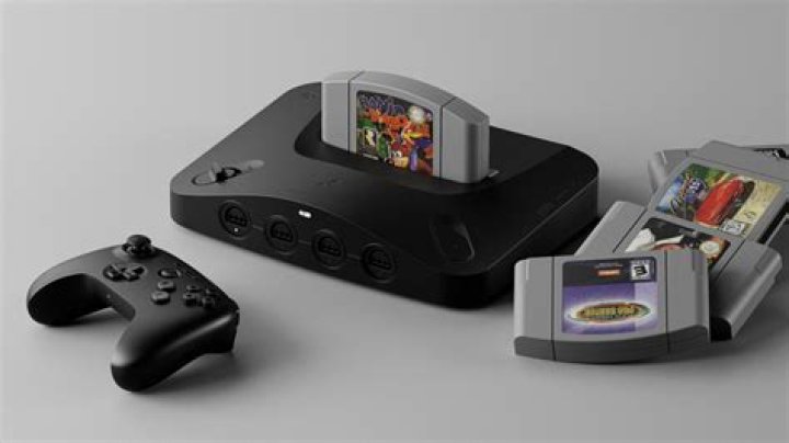 Does an N64 system display a black screen when turned on without a game cart?