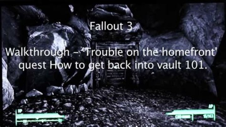 Fallout 3 Trouble on the Homefront trophy isn't unlocking