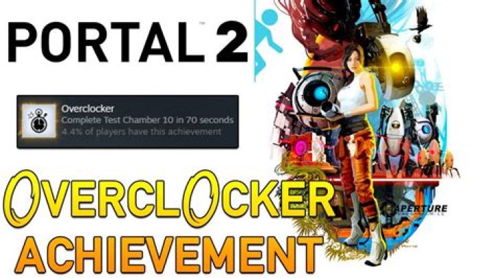 Getting the Overclocker achievement in Portal 2