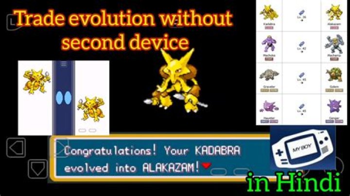 How can I evolve trade Pokemon like Kadabra using the VBA Emulator?