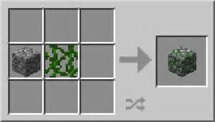 How can I get mossy cobblestone on survival in mcpe?
