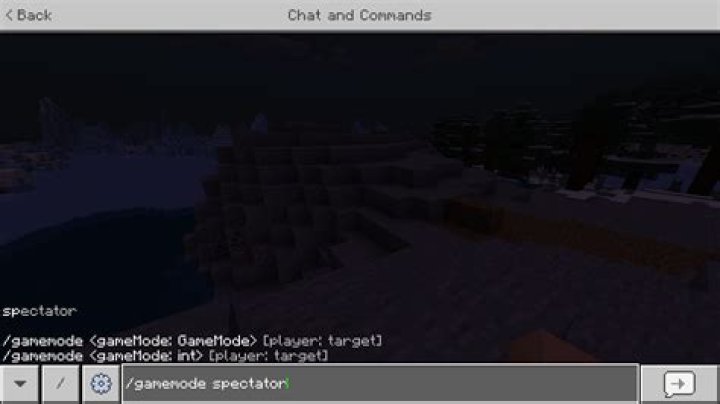How can I make a spectator mode in Bedrock Edition via Commands?