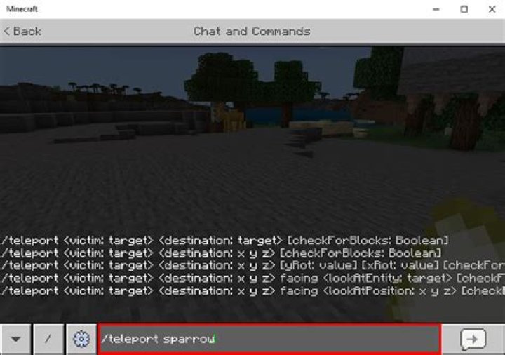 How can I teleport a player to a location relative to another player?
