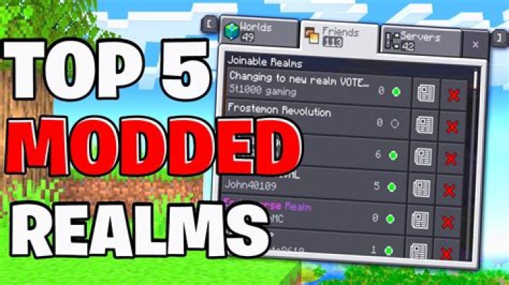 How can I use a modded client on Minecraft Realms?