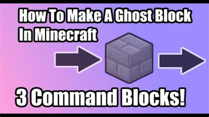 How can you make a ghost block in minecraft?