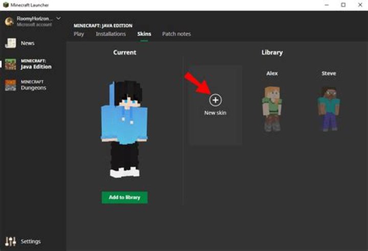 How do I add a skin to the skin folder in assets in .minecraft