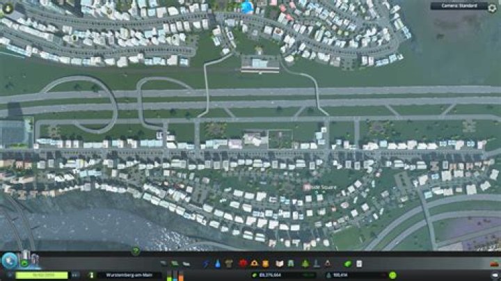 How do I design an efficient exit from a large one-way road?