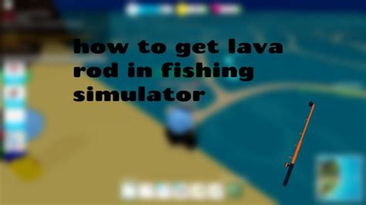 How do I equip my Lava Rod on Roblox fishing simulator?