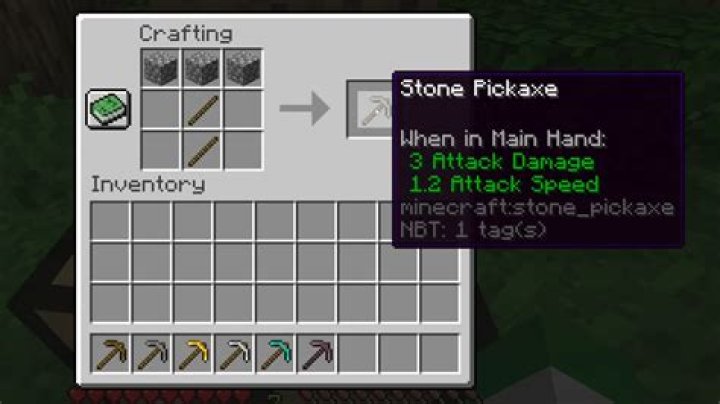 How do I get a pickaxe in Minecraft PE?
