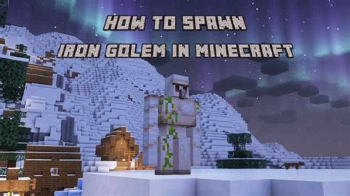 How do I get Iron golem spawner on Minecraft PE 1.15 [duplicate]
