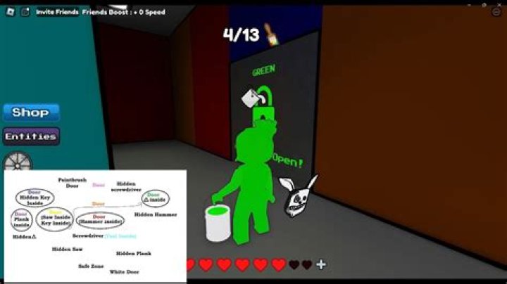 How do I get past the green door in 'Failing Forward'?