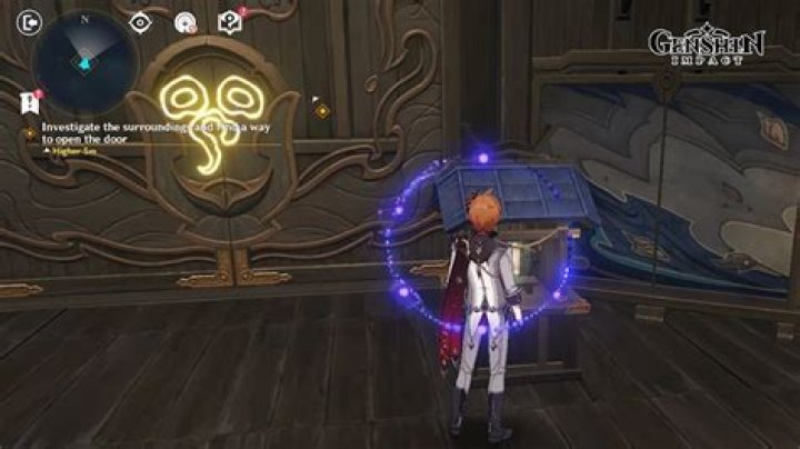 How do I get through the locked door in Freya's Garden?