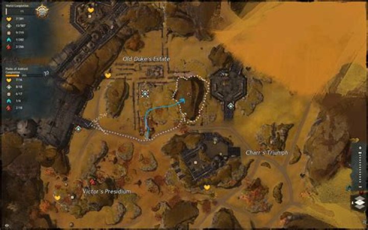 How do I get to this point of interest in the Plains of Ashford?