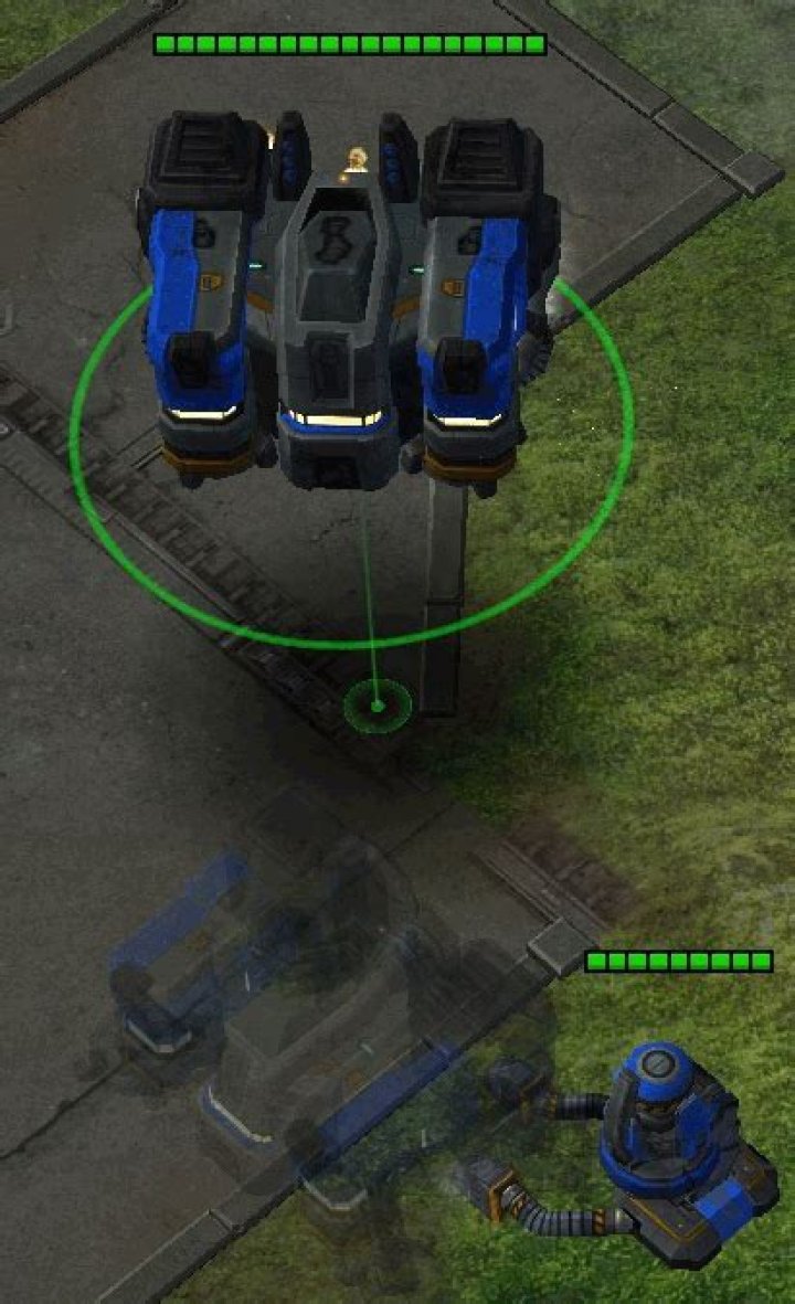 How do I land a building precisely to connect to a techlab/reactor in Starcraft 2?