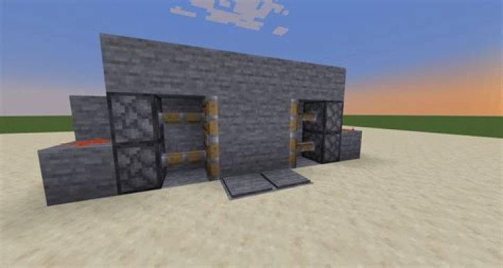 How do I make a simple Redstone Door with a lever that villagers can't go through?