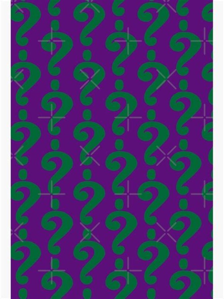 How do I scan riddler question marks?