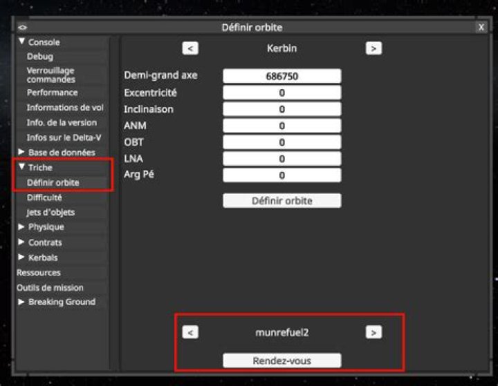 How do i teleport (randevous) in KSP next to the target i want to be?
