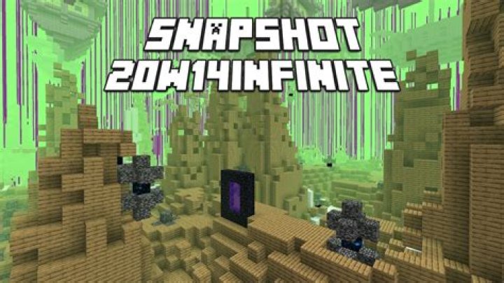 How do I warp to the original dimension in the 20w14infinite snapshot of Minecraft Java Edition?