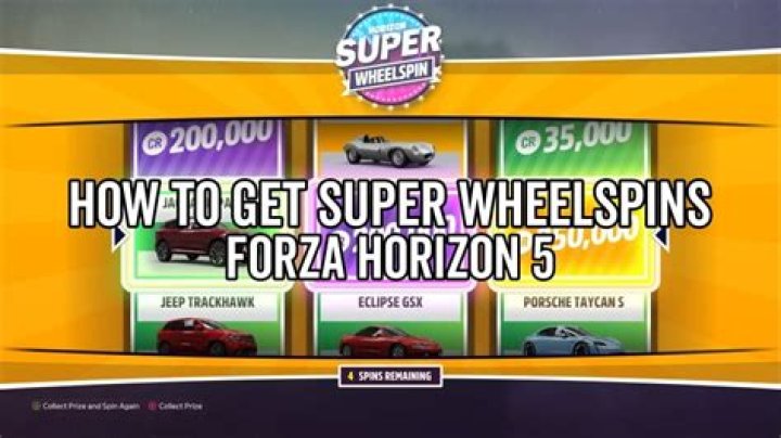 How do you get wheelspins in Forza Horizon 3?