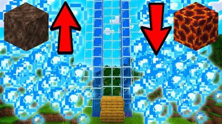 how do you stop water flowing from a bubble column in minecraft