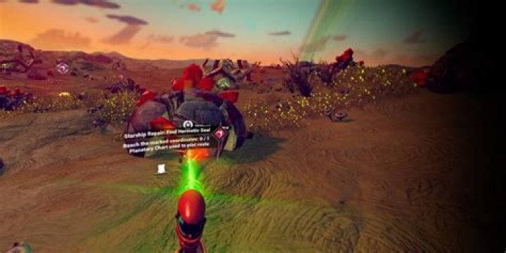 How does the mining beam's beam intensifier upgrade work in No Man's Sky?