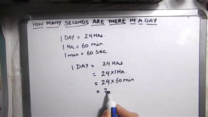 How many seconds are there in a day?