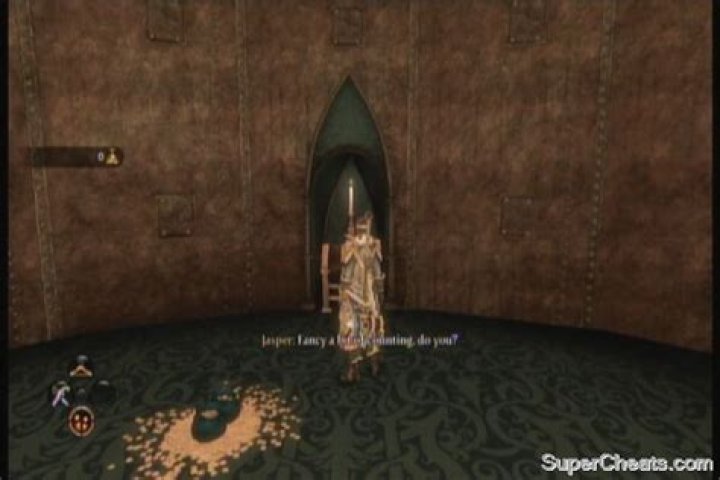 How much money is required to get to the key in the Fable 3 Sanctuary treasure room?