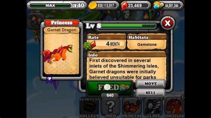 How to breed a garnet dragon in Dragonvale?
