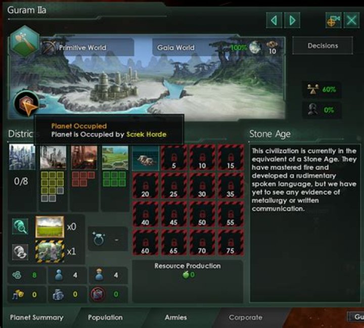 How to conquer a stone age planet as devouring swarm?