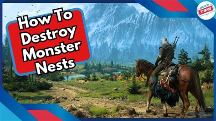 How to destroy monster nests?