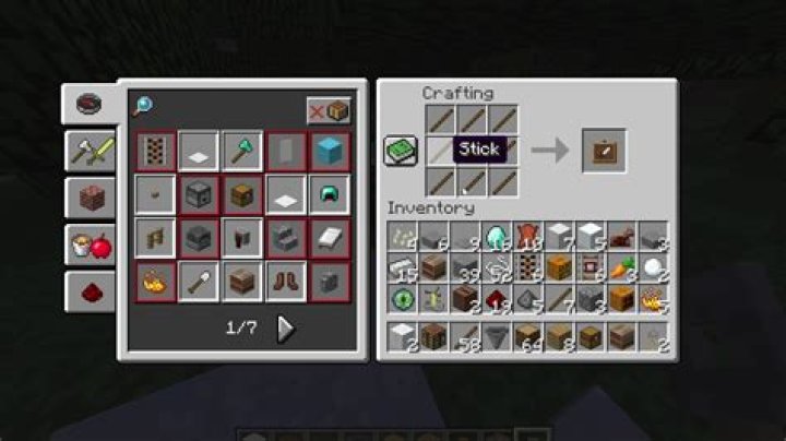 How to divide item stack in MC PE?