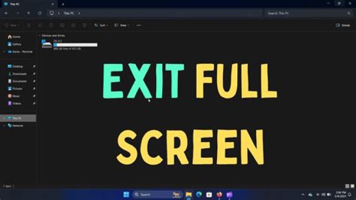 How to exit fullscreen?